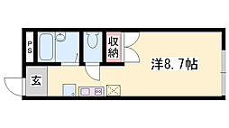 レオパレスシーサイド網干 1Kの間取図画像