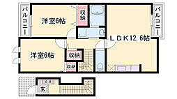 プラシード和 上郡A 2階/-