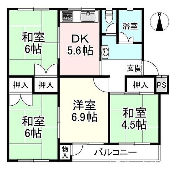 間取りを拡大表示