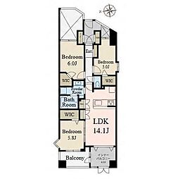 ヴェルビュ亀有 3LDKの間取図画像