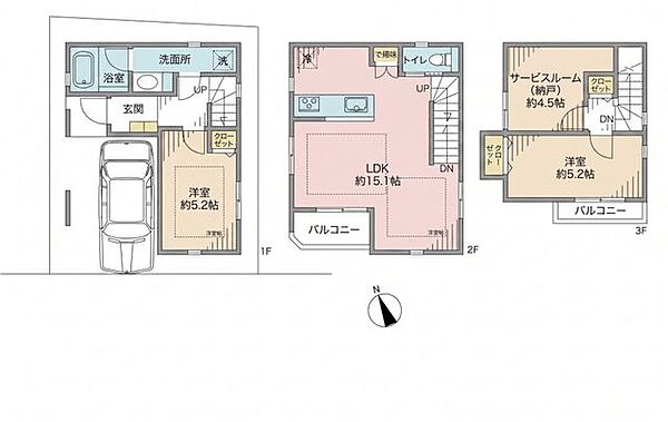 間取りを拡大表示