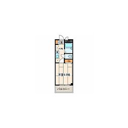 アルカサーノ湘南 1Kの間取図画像