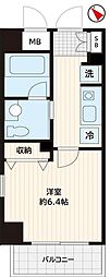グランドエンブレム寒川 1Kの間取図画像