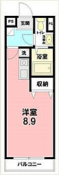 ゴールドウィン湘南 ワンルームの間取図画像