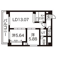 物件の間取り