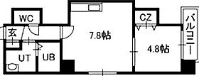Azzurri　Garden山鼻  ｜ 北海道札幌市中央区南十七条西8丁目1-18（賃貸マンション1LDK・6階・28.69㎡） その2