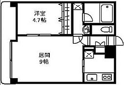 エーデルプラッツヤマノテ 1LDKの間取図画像