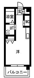 第5宏友ハイツ ワンルームの間取図画像