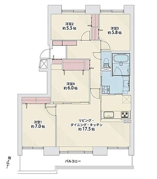 間取りを拡大表示