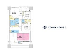 キングマンション大阪ベイ 3LDKの間取図画像
