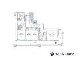 御影タワーレジデンス 3LDKの間取図画像