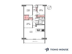 千里中央パークヒルズG棟 3LDKの間取図画像