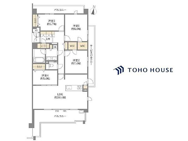 間取りを拡大表示