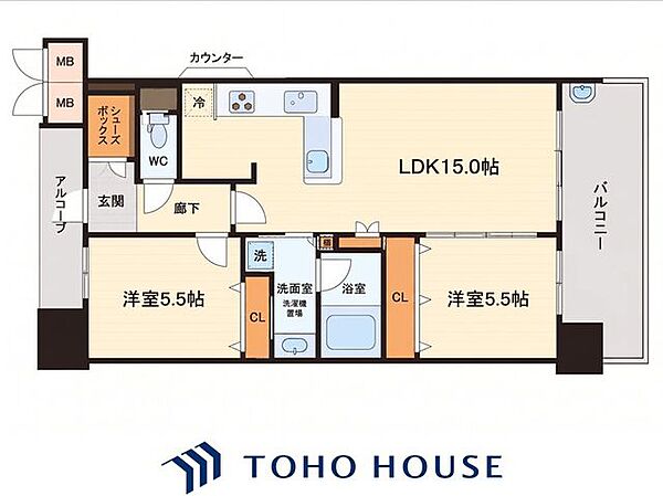 間取りを拡大表示