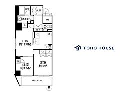 サンマイン北浜 2LDKの間取図画像