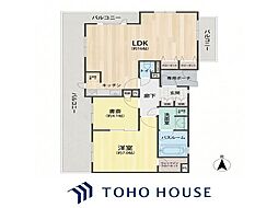 シティライフ新大阪ラブニール 2LDKの間取図画像