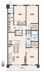 ワイズ222 3LDKの間取図画像