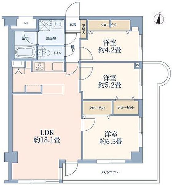 間取りを拡大表示