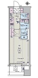 メイクスデザイン新宿 1Kの間取図画像