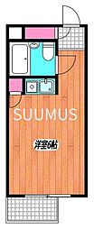 コート桜上水 ワンルームの間取図画像