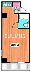 スカイコート渋谷 ワンルームの間取図画像