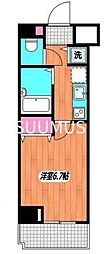 グランド・ガーラ幡ケ谷West 1Kの間取図画像