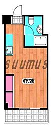 初台ワールドマンション ワンルームの間取図画像