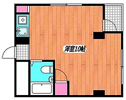 フォレスト四ツ谷 ワンルームの間取図画像