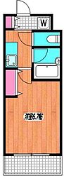 エマーユパレス 1Kの間取図画像