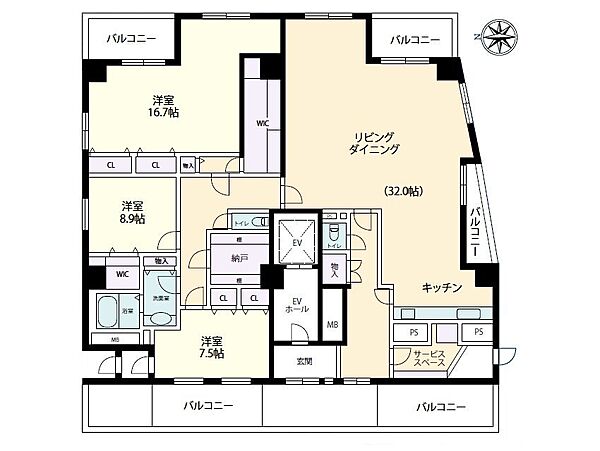 間取りを拡大表示