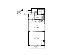 ライオンズマンション赤坂第二 1DKの間取図画像