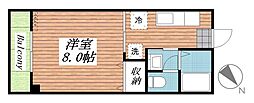 F.class 1Kの間取図画像