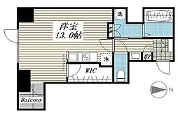 EASTCONCIE ワンルームの間取図画像