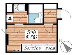 宇都宮ダイカンプラザスポーツメント 1Kの間取図画像
