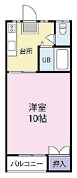 ミーク・ハウス 1Kの間取図画像