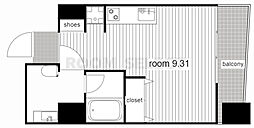 シャトー&ホテル名駅南2nd ワンルームの間取図画像
