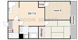第2宮崎ビル 3DKの間取図画像