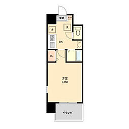 S-FORT八事 1Kの間取図画像