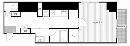 セイワパレス丸の内駅前 1Kの間取図画像