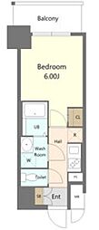 S-RESIDENCE植田asolea(アソレア) 1Kの間取図画像