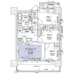オープンレジデンシア金山 3LDKの間取図画像