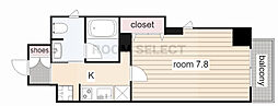 AltoRoseNagoya 1Kの間取図画像