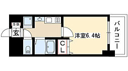 プレサンス大須観音駅前サクシード 1Kの間取図画像