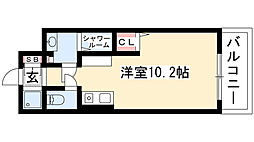 N.S.ZEAL大曽根 ワンルームの間取図画像