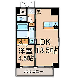 axis.LS 1LDKの間取図画像