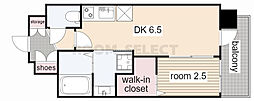 エステムコート名古屋サウスプレミオ 1DKの間取図画像