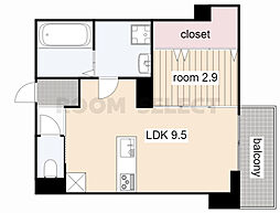 LacineDays 1LDKの間取図画像