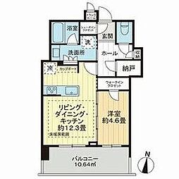タワー・ザ・ファースト名古屋伏見 1LDKの間取図画像