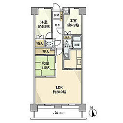 八事東サンハイツ 3LDKの間取図画像