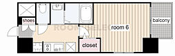 エステムコート名古屋新栄アクシス 1Kの間取図画像